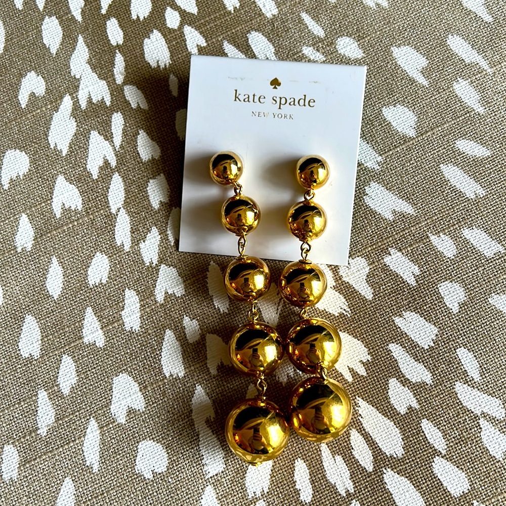 NWOT Golden Girl Kate Spade dangle earrings